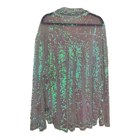 POL Iridescent Sequin Shirt - Picture 4 of 7